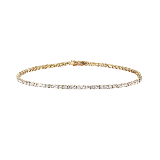 2mm Tennis Bracelet (Gold)